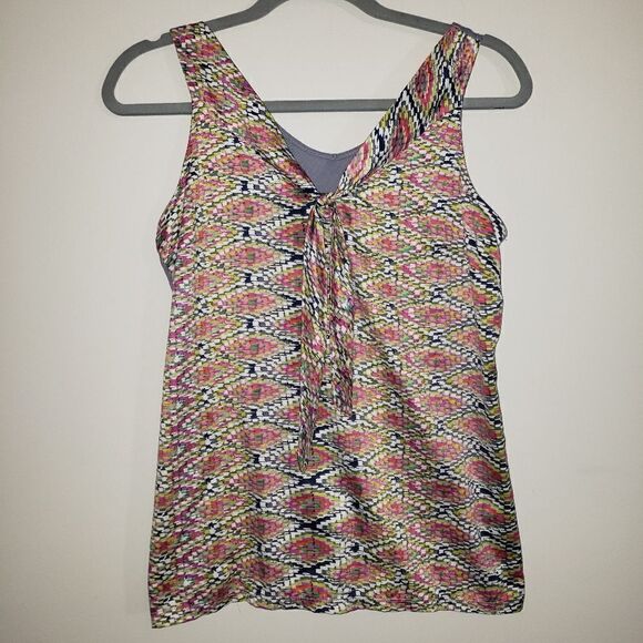 THE LIMITED MULTICOLORED PRINT DRESSY TANK TOP SIZE SMALL - Picture 1 of 4